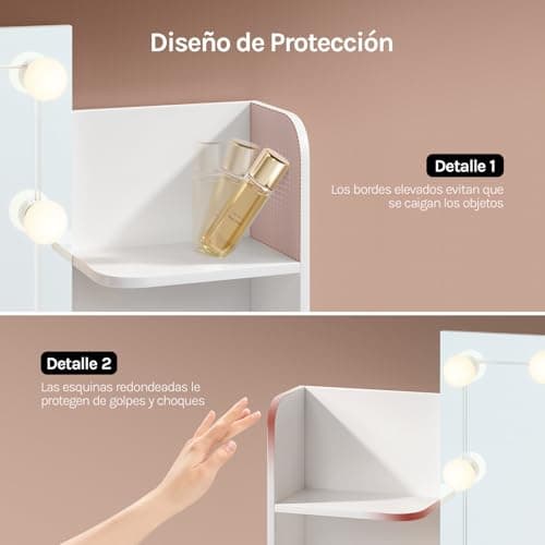 Thumbnail 7 de WOLTU Tocador de Maquillaje con Luz y Espejo 💄