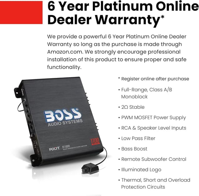 Thumbnail 4 de BOSS R1100M Car Amplifier 1100W 🔊