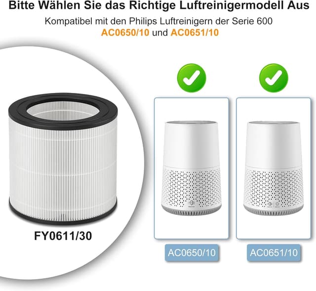 Thumbnail 1 de Philips FY0611 Ersatzfilter 600 Serie