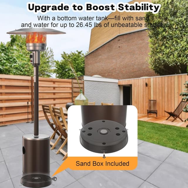 Thumbnail 2 de DIAMONDFORGE 50,000 BTU patio heater with table