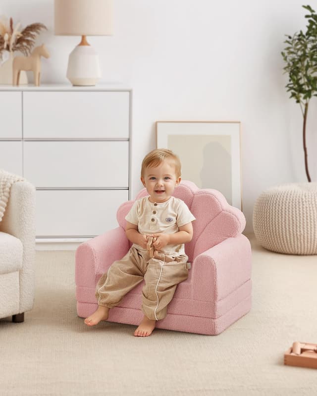 Thumbnail 5 de Blissful Diary 2-in-1 Kids Couch Pink Shell
