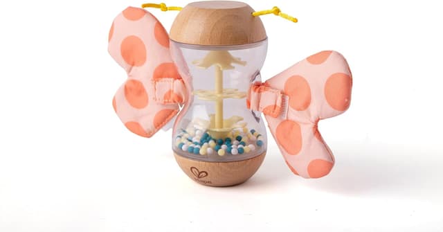 Detalle de Hape Rosalie bâton de pluie papillon en bois – sonajero dès 0 mois