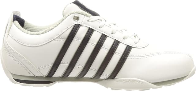 Detalle 2 de K-Swiss Arvee 1.5 pour homme en cuir et semelle en gomme (WHT/NVY/GRYVLT/Split), pointure 43