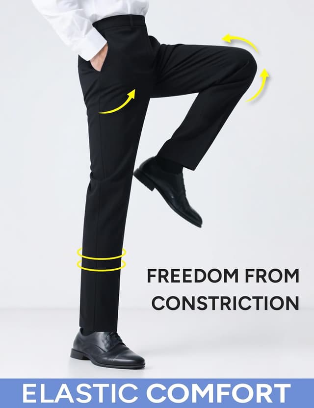 Thumbnail 2 de RainbowDate Mens Stretch Slim Fit Suit 3-Piece 👔