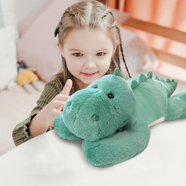 Thumbnail 4 de WESOPAN 1.5kg Weighted Green Dinosaur Plush