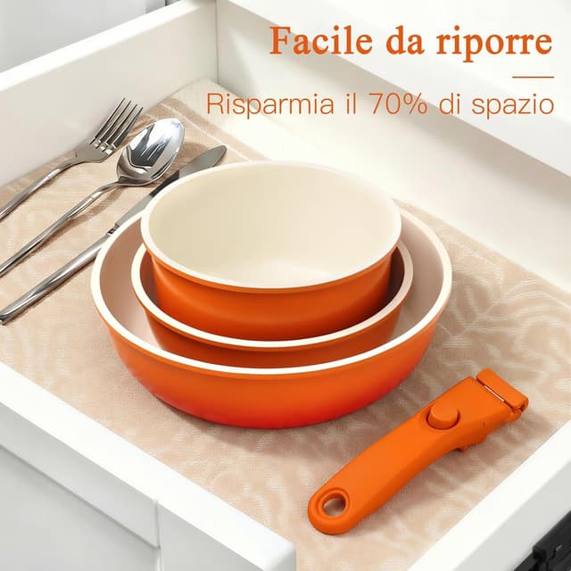 Detalle de Set pentole GiPP 11 pezzi con induzione