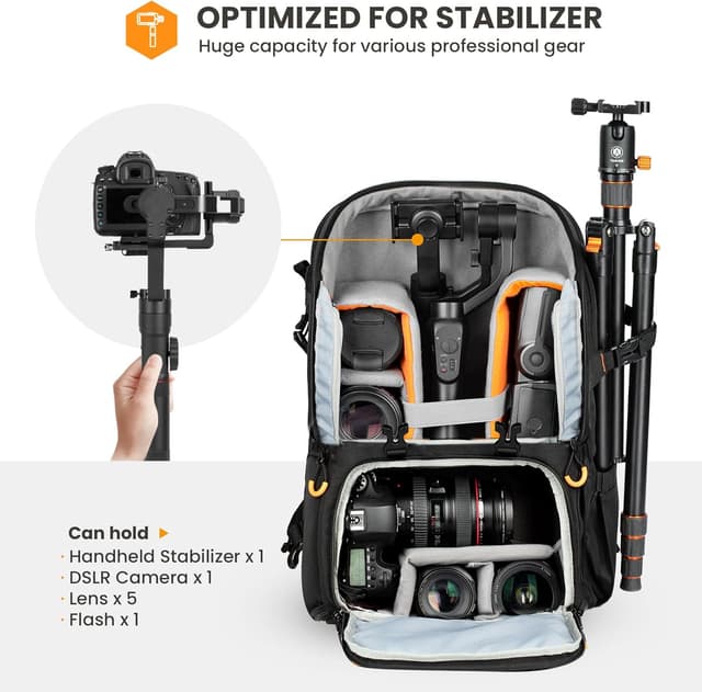 Detalle 2 de TARION 15L Camera Backpack with 15.6" Laptop