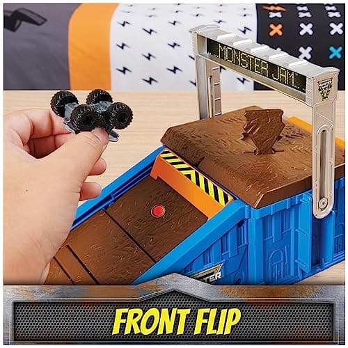 Detalle 1 de MONSTER JAM Mini Freestyle Flip Arena 🚗 - Diversión para Niños