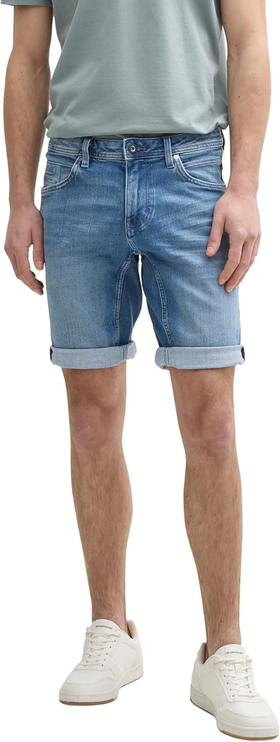 Detalle de TOM TAILOR Bermuda Jeans Shorts da uomo in stile quattro tasche