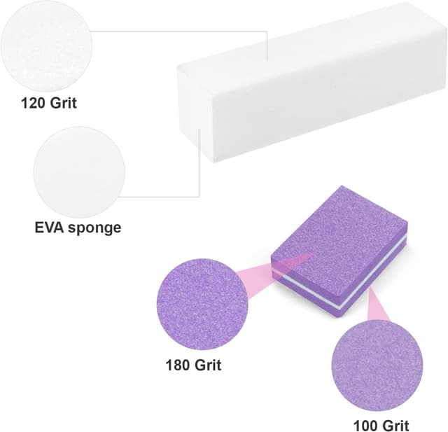 Thumbnail 2 de Bloque Pulidor de uñas Esponja Cuadrado 60pc