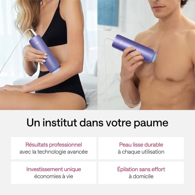 Detalle 2 de Ulike Air 3 IPL avec refroidissement Sapphire Ice Cooling – tête pour corps et visage, lilas