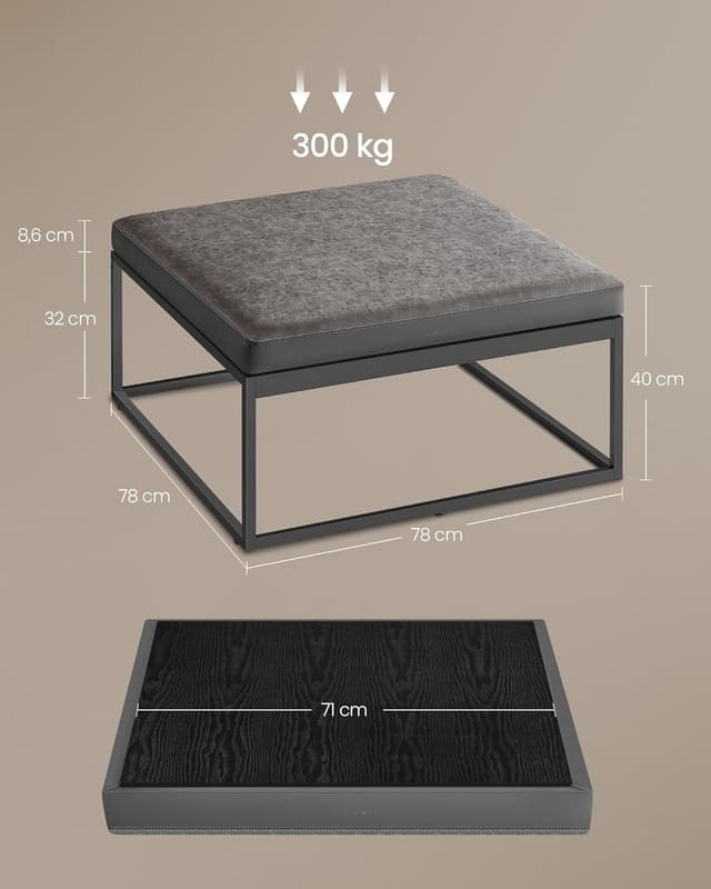 Thumbnail 2 de SONGMICS Luiz Mesa de Centro 300 kg