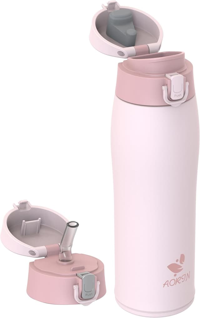 Detalle de AORIN botella agua acero 18/8 750 ml