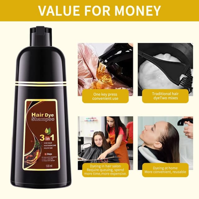 Thumbnail 3 de Dunkelbraun Haarfärbeshampoo 500 ml