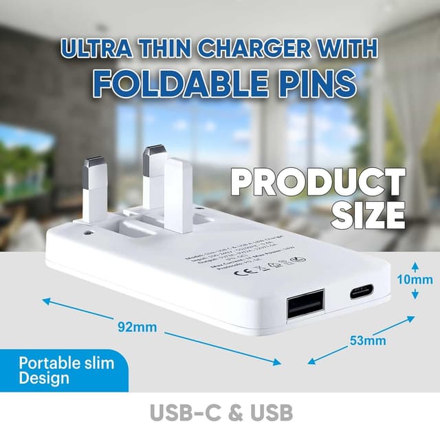 Detalle de TWICK 20W Ultra Slim USB-C PD Charger