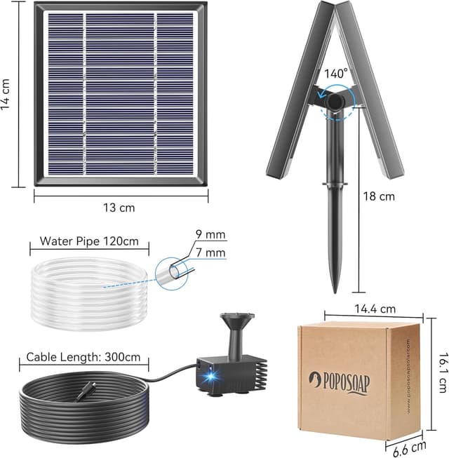 Thumbnail 6 de POPOSOAP solar water pump kit 3W