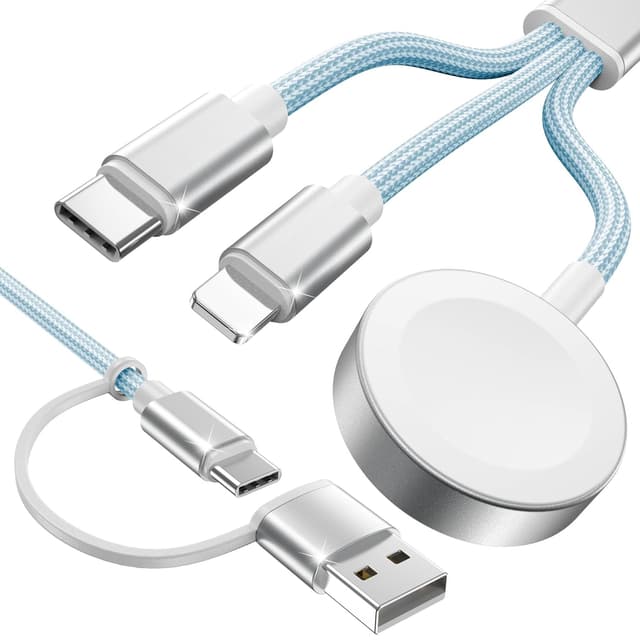 Detalle de 3 in 2 USB C cable for Apple Watch
