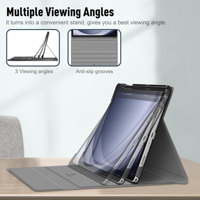 Detalle de FINTIE Tastatur Hülle für Samsung Galaxy Tab A11+ Plus 11" (2025) & Tab A9+ Plus 11" (2023) – abnehmbares Bluetooth-Keyboard Cover