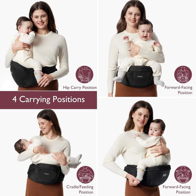 Thumbnail 6 de Momcozy CPC-Certified Baby Hip Carrier 45lbs