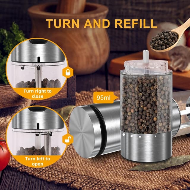 Thumbnail 4 de Rechargeable Salt & Pepper Grinder Set