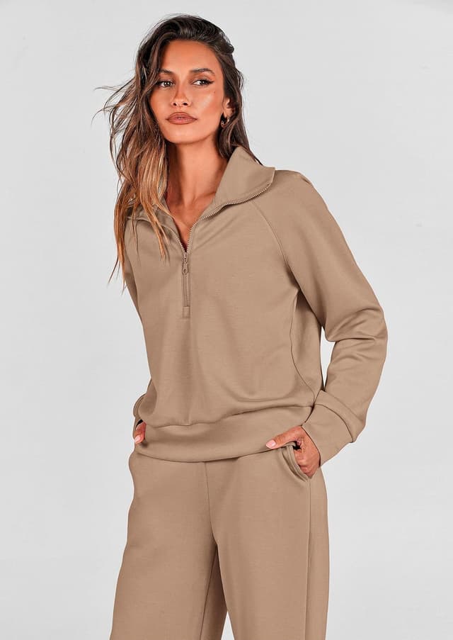 Detalle de PRETTYGARDEN 2-Piece Women's Casual Tracksuit set