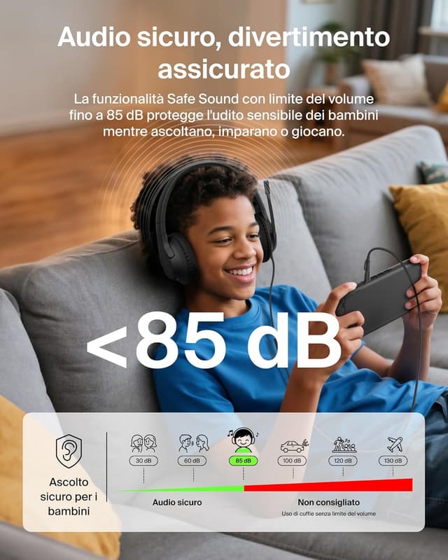 Detalle 1 de Belkin Gaming Inspire Cuffie USB-C