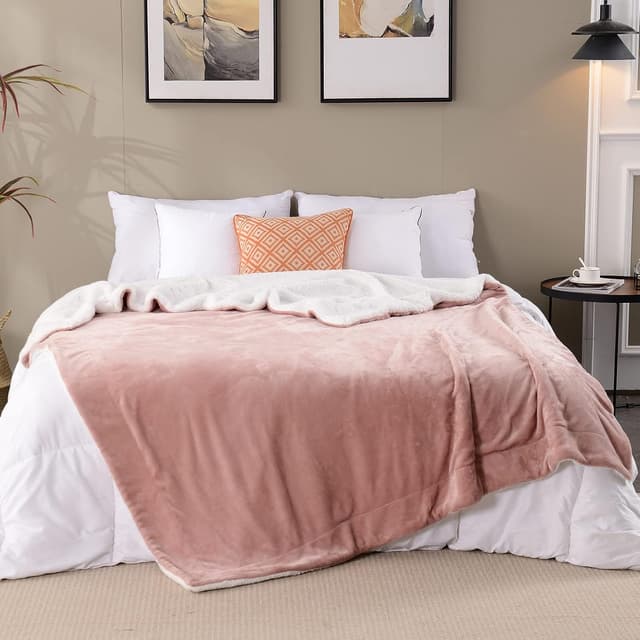 Thumbnail 5 de SOCHOW Couverture double face 220x240 Gris rose