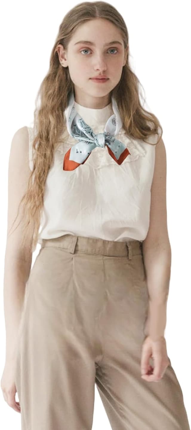 Detalle 2 de MAIRY Satin Paisley Hijab & Head Scarf (70 x 70cm) for Women and Girls