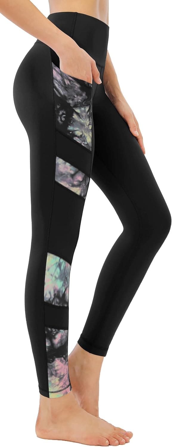 Thumbnail 6 de JOYSPELS Women’s High Waisted Printed Gym Leggings with Pockets