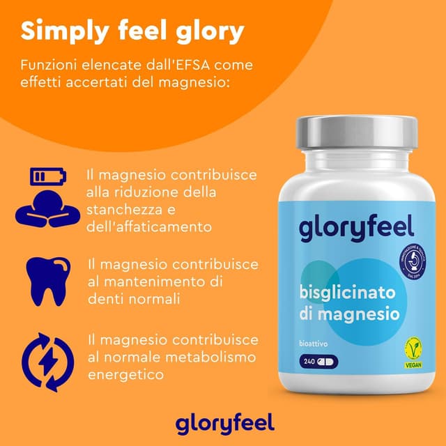 Thumbnail 4 de Magnesio Bisglicinato 400 mg integratore vegano
