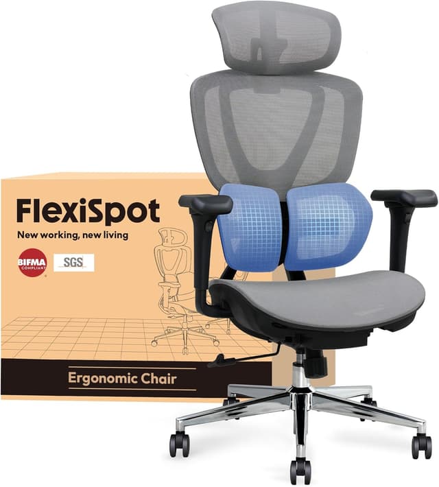 Imagen de FLEXISPOT C5 Chaise de bureau ergonomique 3D en OfertitasTOP