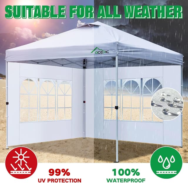 Thumbnail 4 de Acepic 2 Carpas Laterales para Cenador 3x3 m