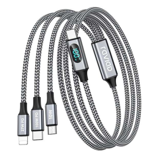 Detalle de RAVIAD 100W Cable USB C 2 m