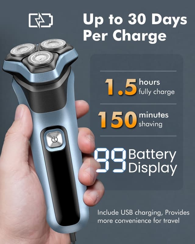 Detalle de iWarmbase Electric Razor 90min battery