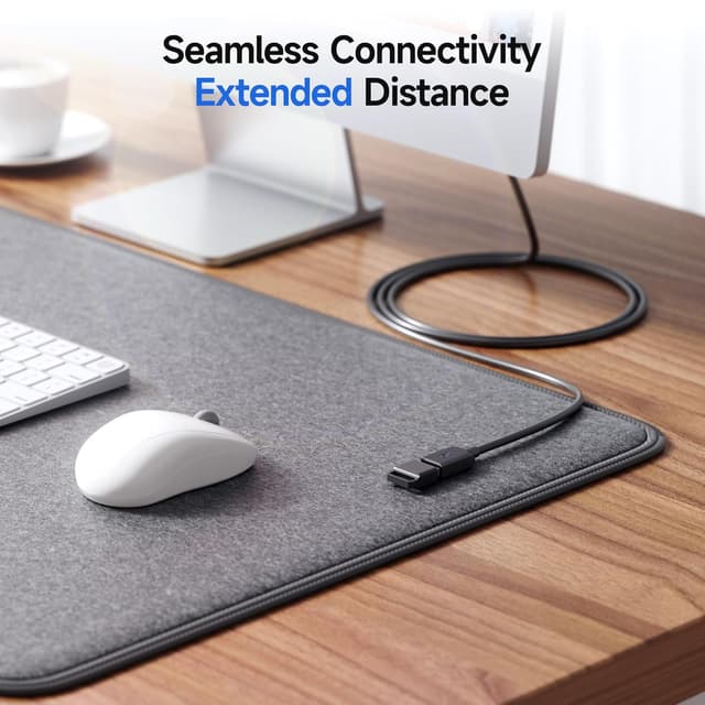 Detalle de Cable Matters 5Gbps Long USB Extension Cable (10ft) — USB 3.0 Male to Female Extender for Webcam, VR, Printer, Hard Drive, Black