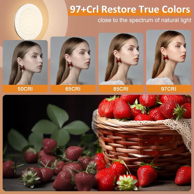 Thumbnail 3 de Anautin 60 LED Ring Light, Rechargeable 6500K