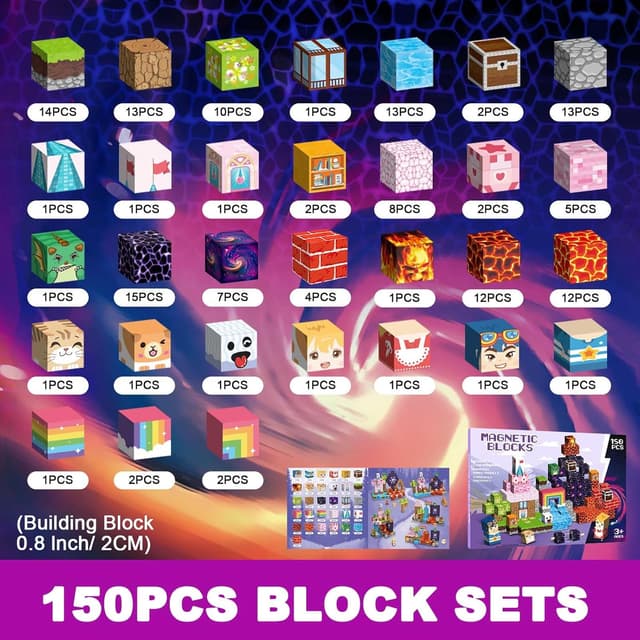 Detalle de Crifeton Bloques Magnéticos de Construcción para Niños 🧱