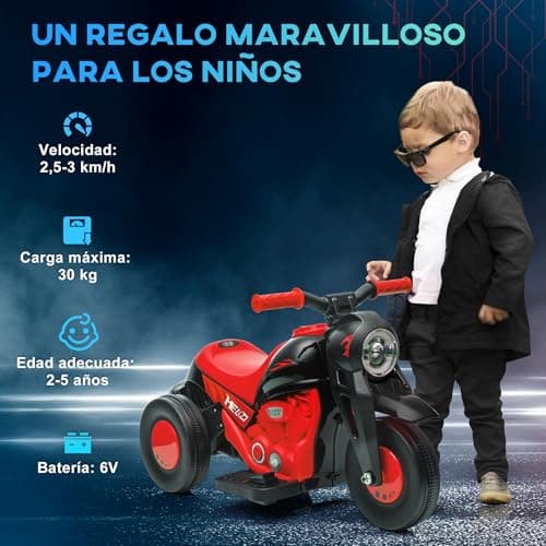 Detalle 2 de AIYAPLAY Moto Eléctrica para Niños 6V con Burbujas