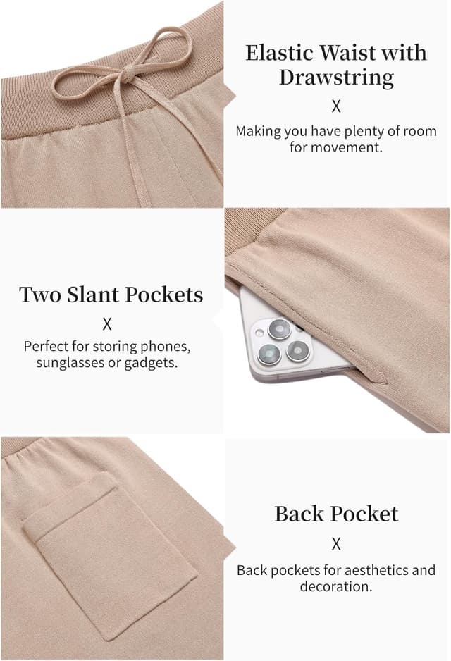 Detalle de COOFANDY Men’s Vintage 2-Piece Knit Polo & Beach Shorts Set (Short Sleeve Button-Down)