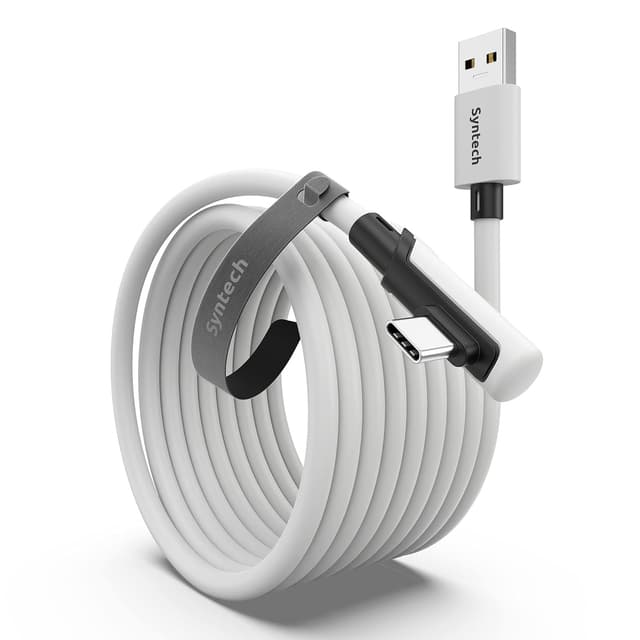 Detalle de Syntech Link Kabel 5 m – USB 3.0 auf USB‑C für Meta Quest 3/3S, Quest 2/1/Pro & Pico 4