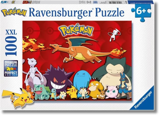 Thumbnail 6 de Ravensburger Pokémon 4 Pack puzzle bambini 5 anni da 100 pezzi (4 puzzle) Soft-Click
