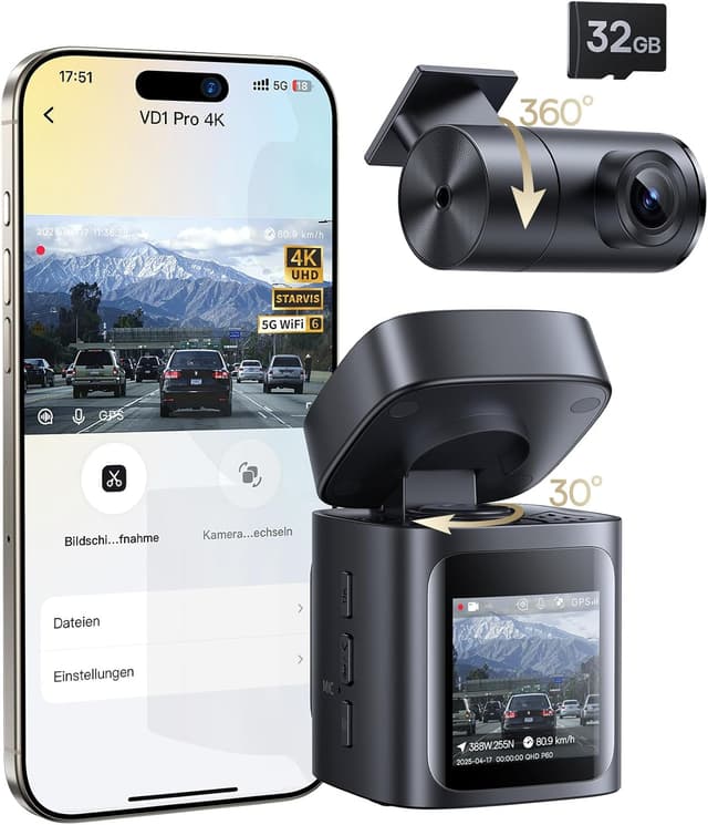 Imagen de Baseus VD1 Pro Dashcam 4K en OfertitasTOP