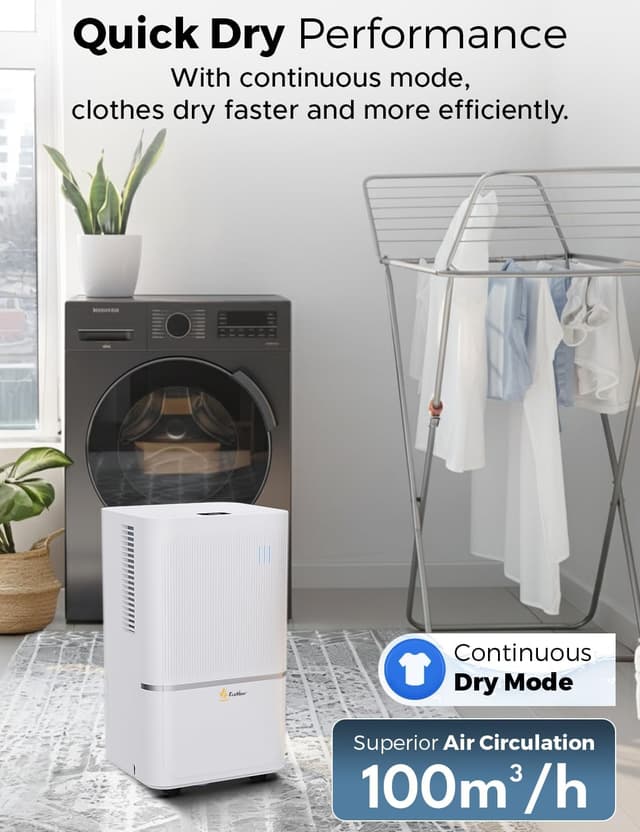 Detalle de EcoNour 12L/day WiFi dehumidifier