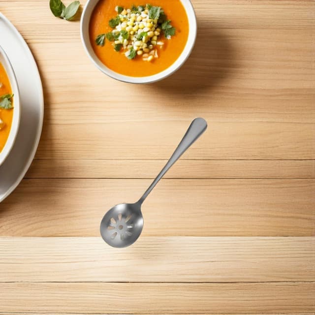 Thumbnail 6 de MAGICLULU Servierlöffel mit Löchern – kleiner Schlitzlöffel zum Abseihen von Nudeln und Gemüse