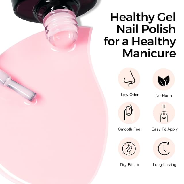 Detalle de TOMICCA UV Nagellack Set 4 Farben, 8 ml 💅