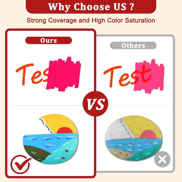 Detalle de Gelanty 240 Colour Acrylic Paint Pens – flexible brush-tip liquid markers for rock, ceramic, wood & glass