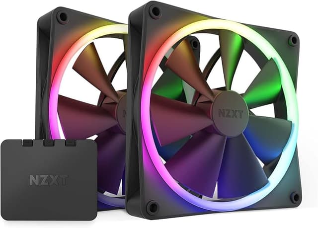 Detalle de NZXT F140 Duo — ventiladores RGB 140 mm 🎛