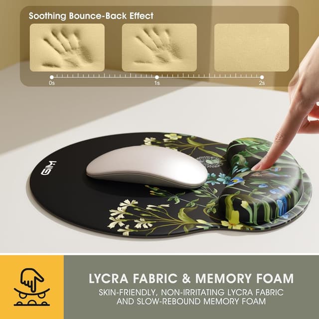 Detalle 2 de GIM Mauspad Gelkissen 17,3 x 3,2 Zoll