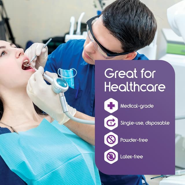 Detalle 2 de Inspire Stretch Vinyl Exam Gloves 1000 count