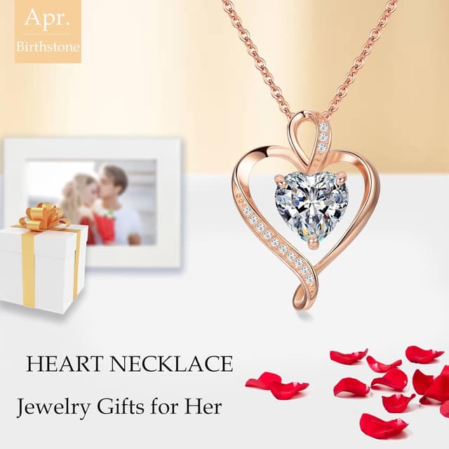 Detalle 2 de LAVUMO Collar Amor Corazón plata 925